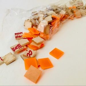 LP Translucent Orange Acrylic Square Crafting Supplies